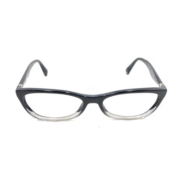 Prada VPR 15P ZYY-1O1 Black Clear Fade Cat Eye Eyeglasses Frames 53-16 135 Italy - Picture 2 of 12